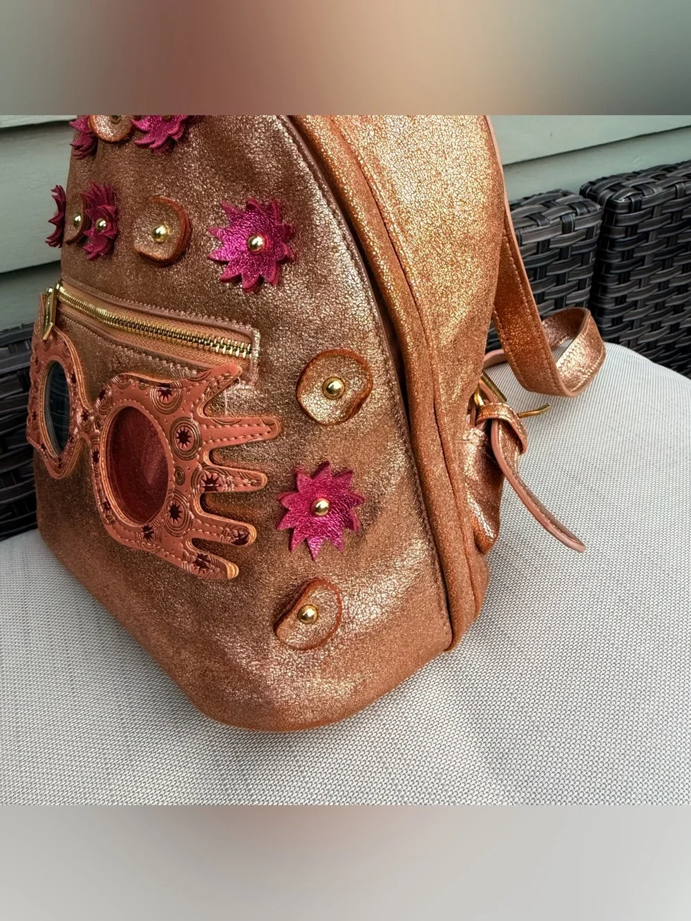 Danielle Nicole Harry Potter Luna Lovegood Mini Backpack in Rose gold - Picture 7 of 12